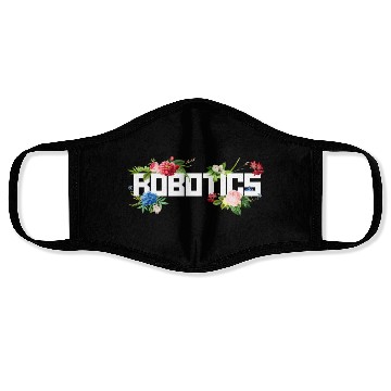 Discover Robot Robotics Engineer Flower Face Masks