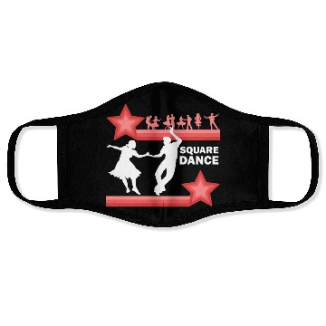 Discover Western Traditional Square Dance Retro Dancing Face Masks