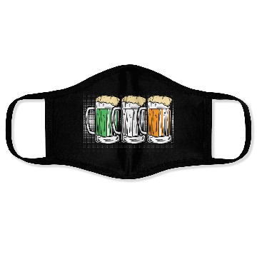 Discover Irish beer Ireland St. Patrick's Day Face Masks