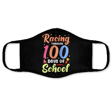 Discover Racing Through 100 Days of School Face Masks