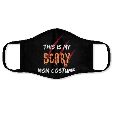 Discover Scary Mom Costume | Funny Quotes | Sarcastic Humor Face Masks