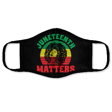 Discover Juneteenth Matters African 1865 Black American Face Masks