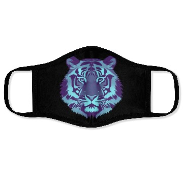 Discover lion blue Face Masks