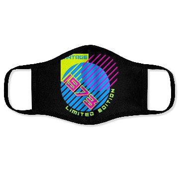 Discover 50th Birthday Vintage 1973 Face Masks