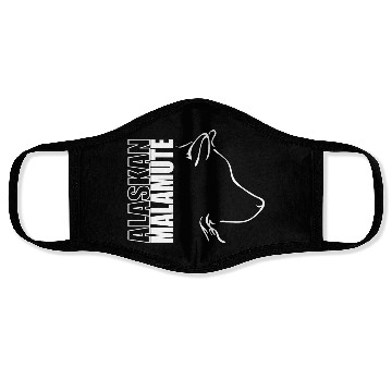 Discover Alaskan Malamute Profile dog mom Face Masks