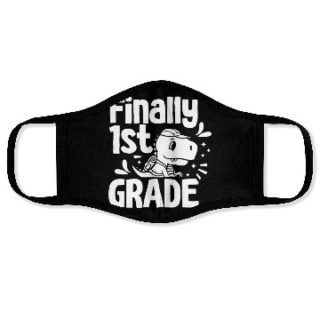 Discover Finally 1St Grade School Grader First Pupil Face Masks