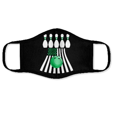 Discover Bowling St Patrick s Day Irish American Flag Face Masks