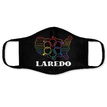 Discover Laredo Pride Month Pride Flag LGBT Community LGBTQ Face Masks