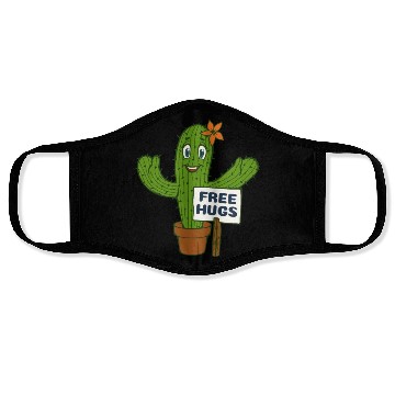 Discover Free Hugs Cactus Face Masks