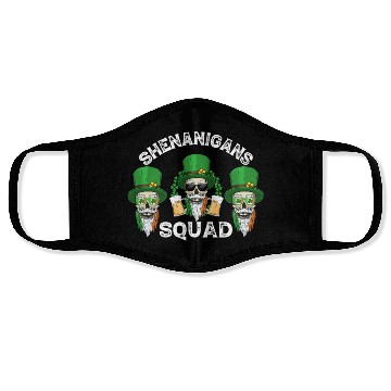 Discover Shenanigans Squad St Patricks Day Fun Gift Idea Face Masks