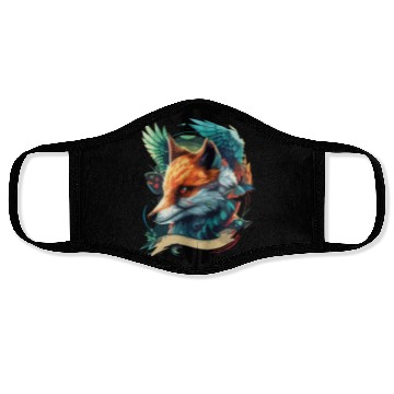 Discover fox head Face Masks