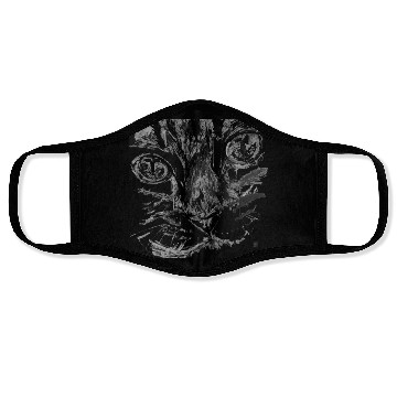 Discover cat face Face Masks