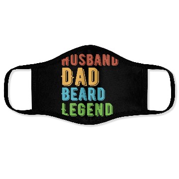 Discover Husband Dad Beard Legend Face Masks