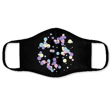 Discover abstract circles pattern Face Masks