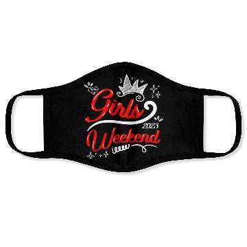 Discover Girls Weekend Vacation Girls Trip Spring Break Face Masks