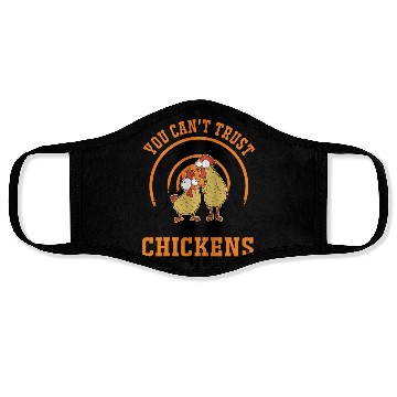 Discover Chickens Chicken Farm Farmer Face Masks