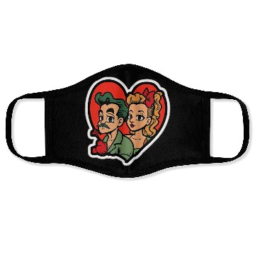 Discover Lovely Couple In Valentine’s Day Face Masks