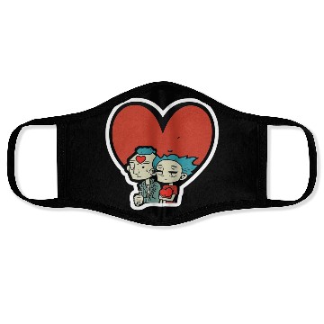 Discover Old Couple In Valentine’s Day Face Masks