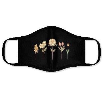 Discover Wildflower, Flowers Plants Botany, Ladies Face Masks