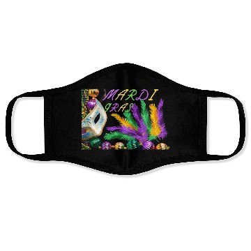 Discover Happy Mardi Gras 2023 Funny Mardi Gras Face Masks