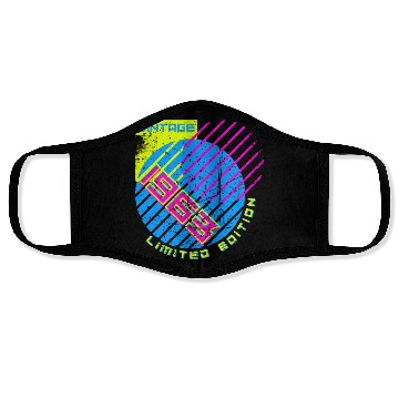 Discover 60th Birthday Vintage 1963 Face Masks