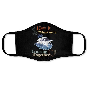 Discover Cruising Together Cruise Vacation Spring Break Face Masks