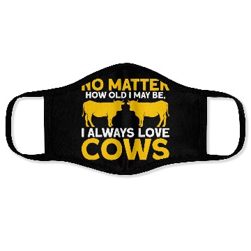 Discover Farming Cow Animal Farm Gift Face Masks