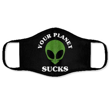 Discover Alien, Aliens, UFO, UAP, Space Unknown Flight Face Masks