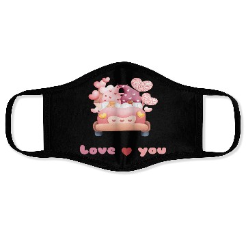 Discover Love valentine's day gnomes Face Masks