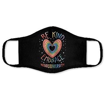 Discover Embrace Neurodiversity Puzzle Autism Awareness Face Masks