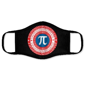 Discover Captain Pi Superhero Shield Face Masks