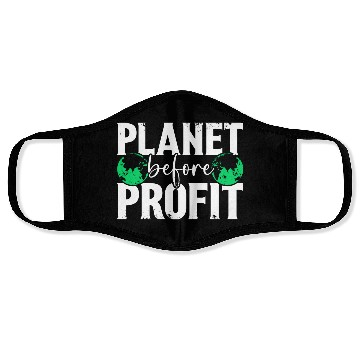 Discover Planet Before Profit Earth Day Planet Environment Face Masks