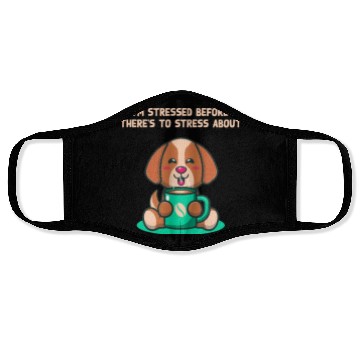 Discover Im Stressed Before Stress Introvert Nerd Antisocia Face Masks