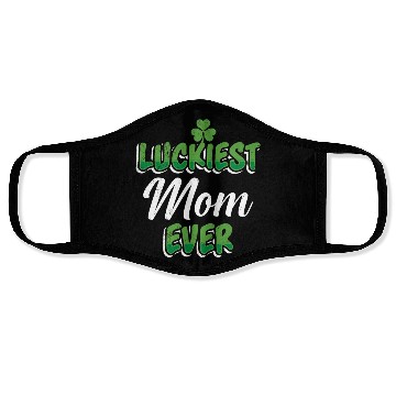 Discover St. Patrick's Day saying Luckiest Mom ever Face Masks
