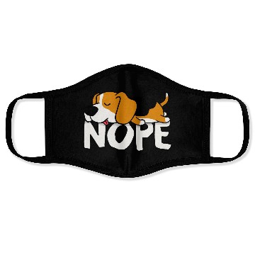 Discover Nope! Cute Beagle Face Masks