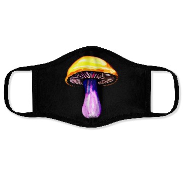 Discover Trippy Psychedelic Rave Trip Mushrooms Goa Face Masks