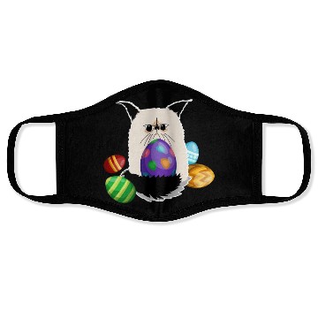 Discover Grumpy Cat Easter Bunny Nope Spring Holiday Face Masks