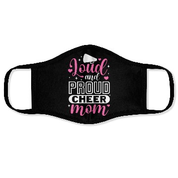 Discover Loud and Proud Cheer Mom Face Masks
