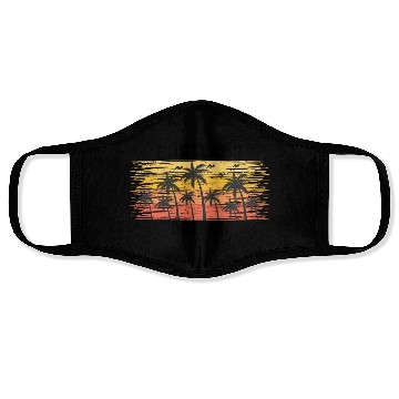 Discover Portland Oregon Summer Retro VIntage Vacation Face Masks