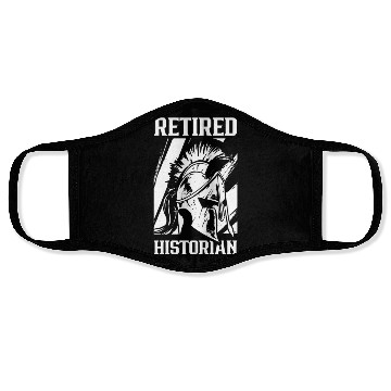 Discover Retired Historian Historic History Teacher Job Face Masks