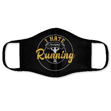 Discover I Hate Running - Gym Face Masks
