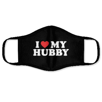Discover I love my hubby Face Masks