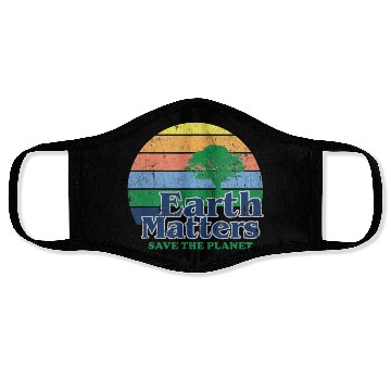 Discover Earth Matters Face Masks Earth Day Save Thet