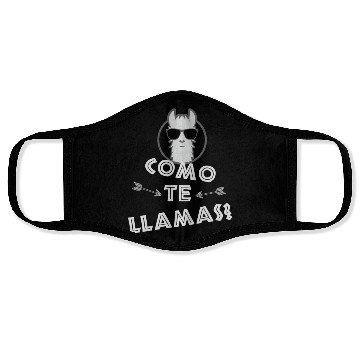 Discover Como Te Llamas Funny Spanish Teacher Face Masks