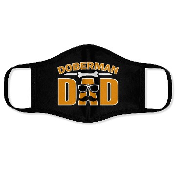 Discover Doberman dad for dad dog lover Face Masks
