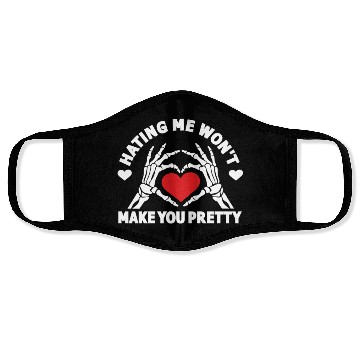 Discover Hating Me Won't Make You Pretty Skeleton Hand Face Masks