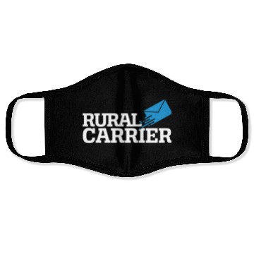 Discover Rural Carrier Postal Worker Mailman Mail Escort Face Masks