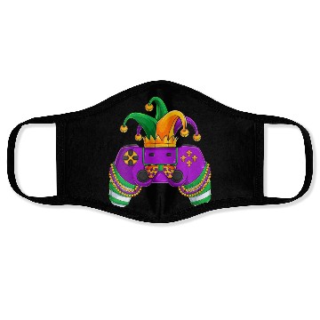 Discover Womens Funny Mardi Gras Video Games Controller Jes Face Masks