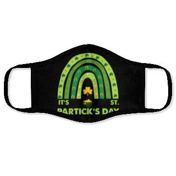 Discover Lucky Rainbow St Patricks Day Face Masks