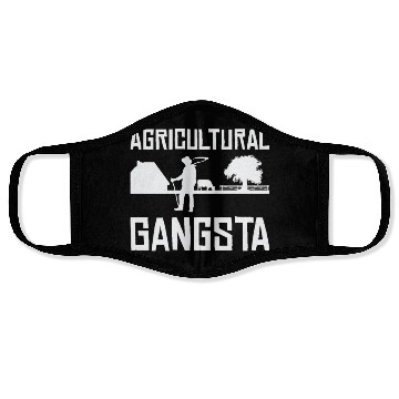 Discover Agriculture Gangsta Gardening Farmer Planting Face Masks